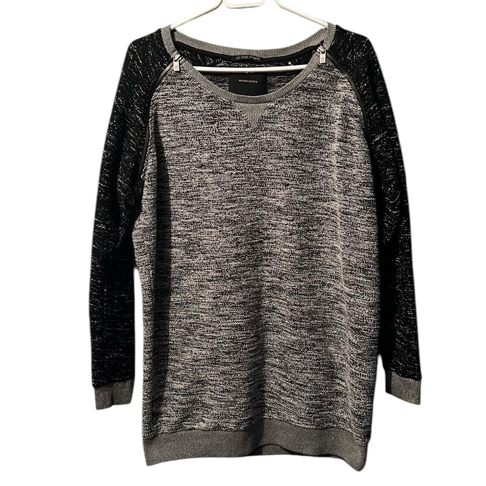 Maison Scotch Knit Sweater Dress Tunic Cotton Blend Size 1/2 S/M Oversized